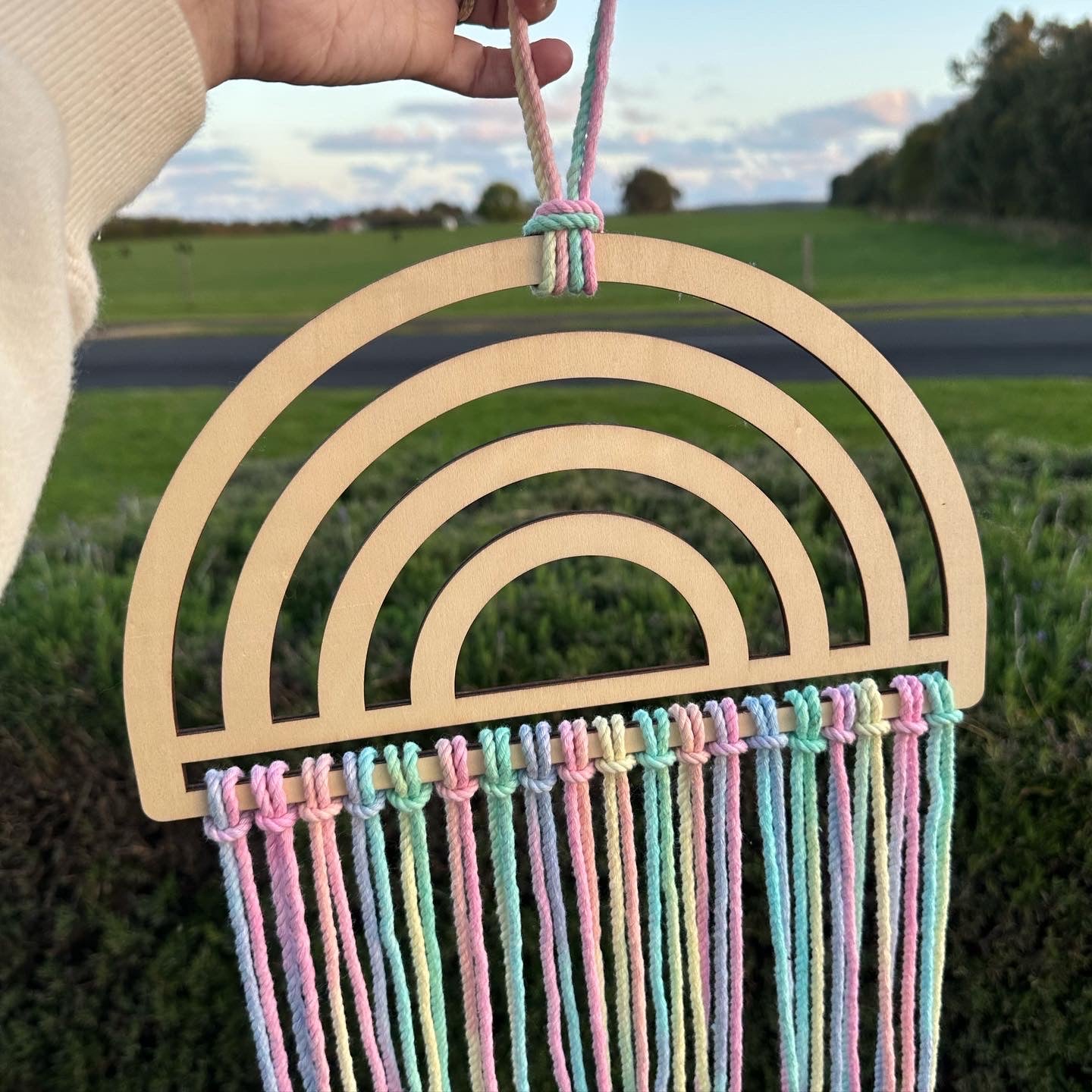Pastel Rainbow Bloom/ Bow Hanger