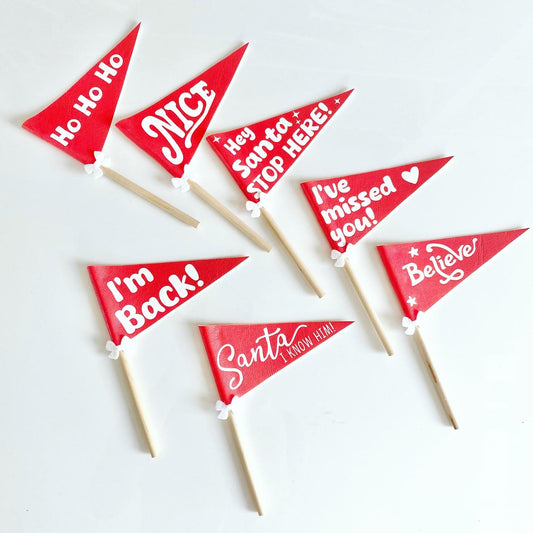 Naughty Elf Flags (Red Designs)