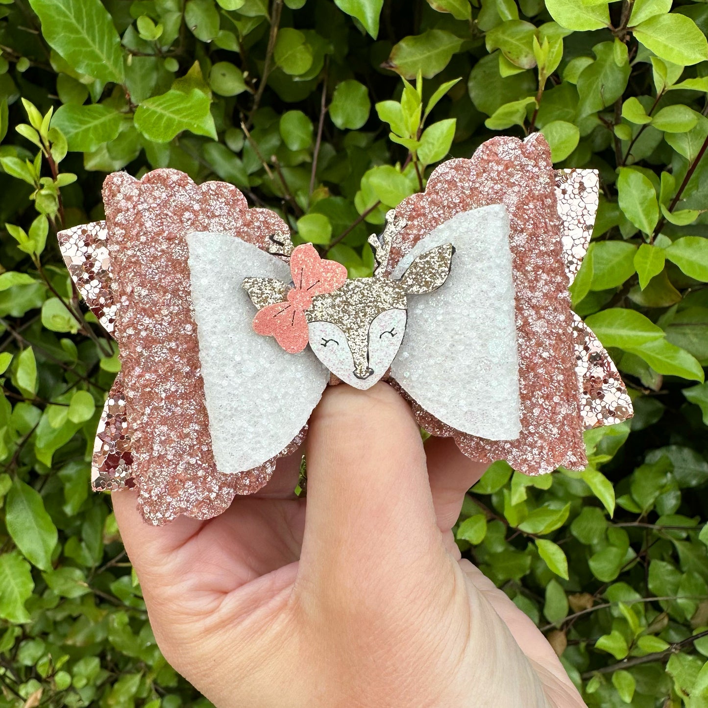 Reindeer Embellished Bow