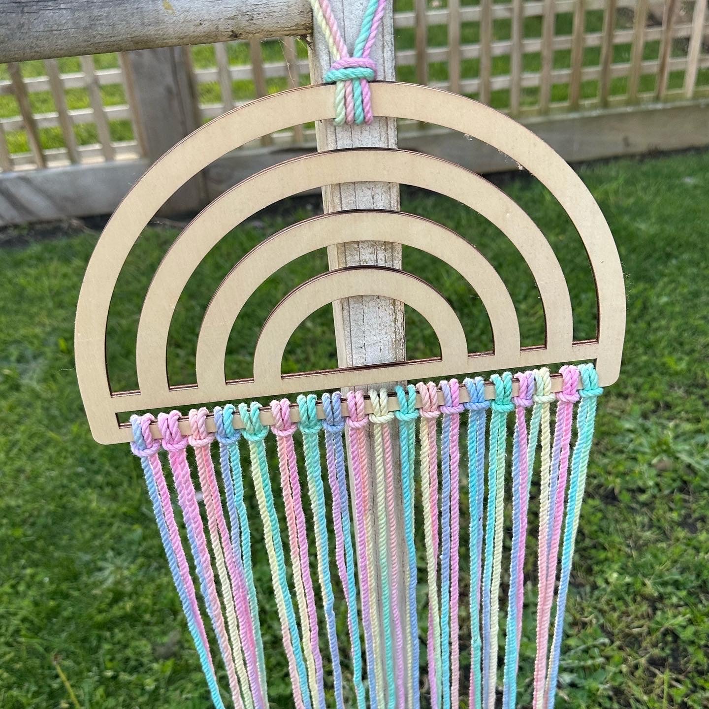 Pastel Rainbow Bloom/ Bow Hanger