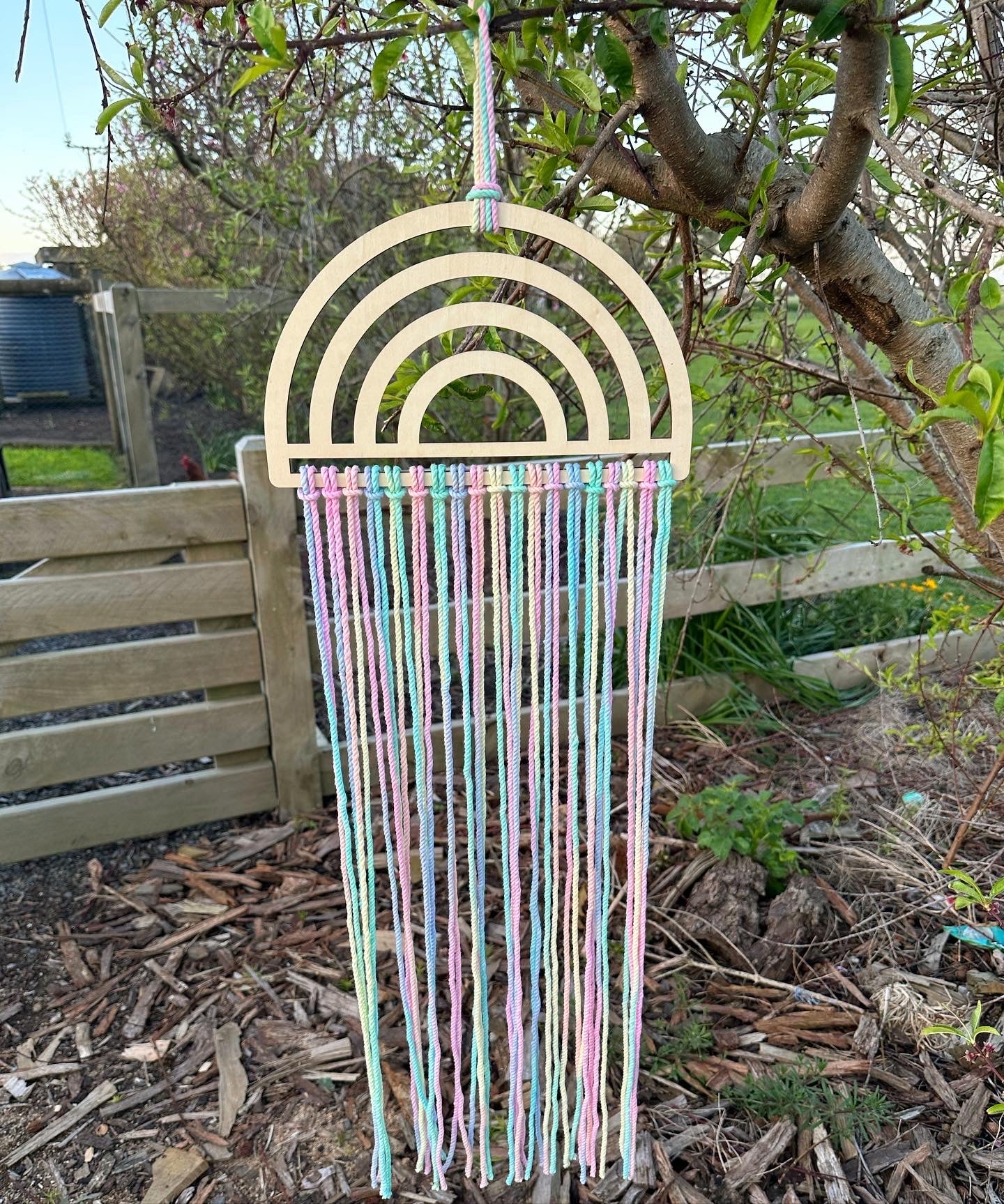Pastel Rainbow Bloom/ Bow Hanger