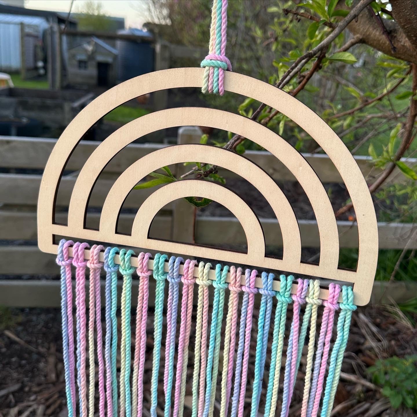 Pastel Rainbow Bloom/ Bow Hanger