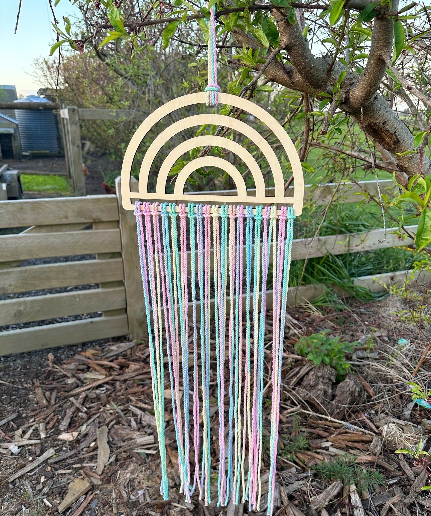 Pastel Rainbow Bloom/ Bow Hanger