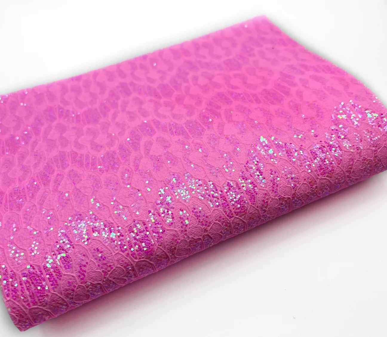 Hot Pink Glitter Lace