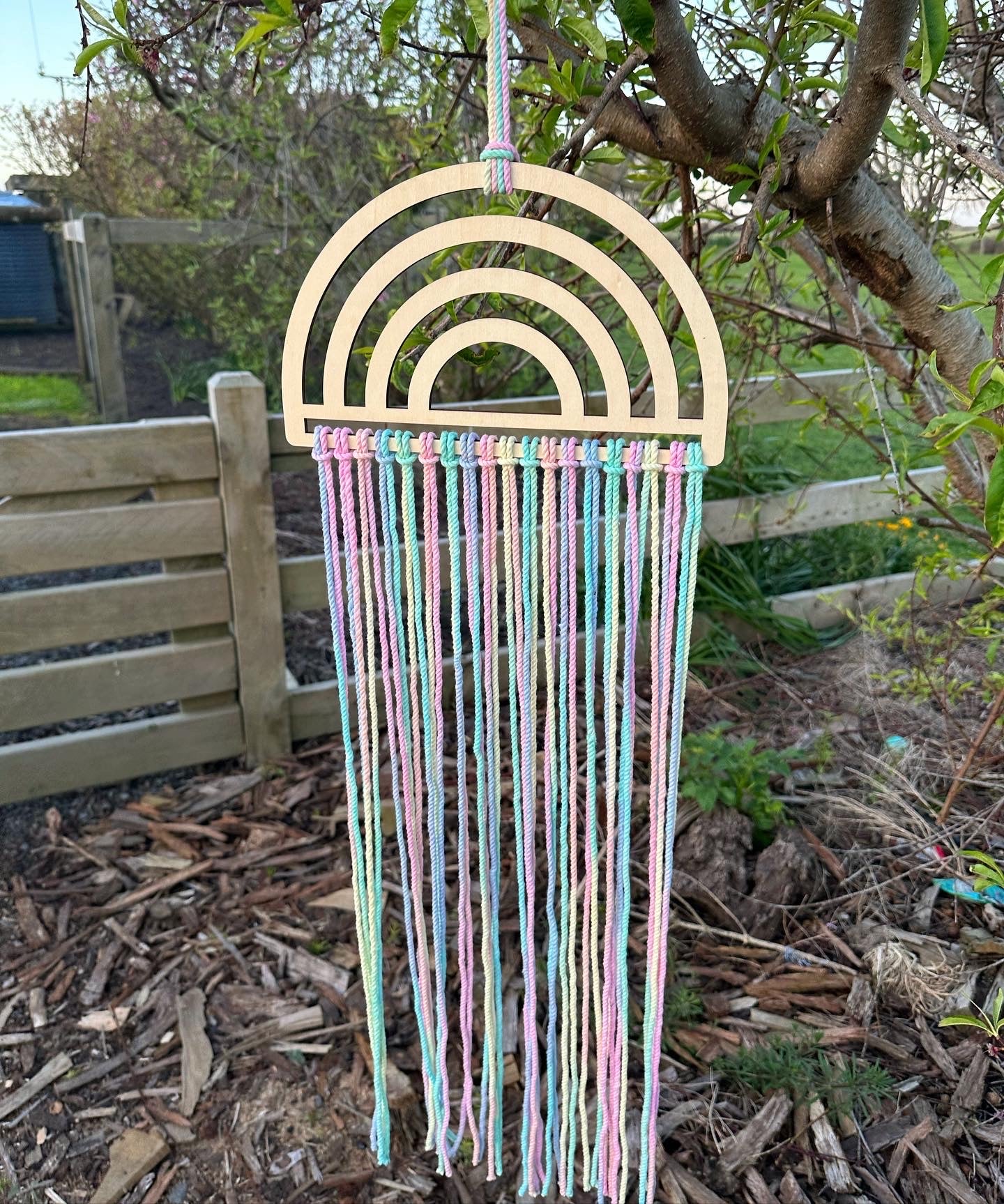 Pastel Rainbow Bloom/ Bow Hanger