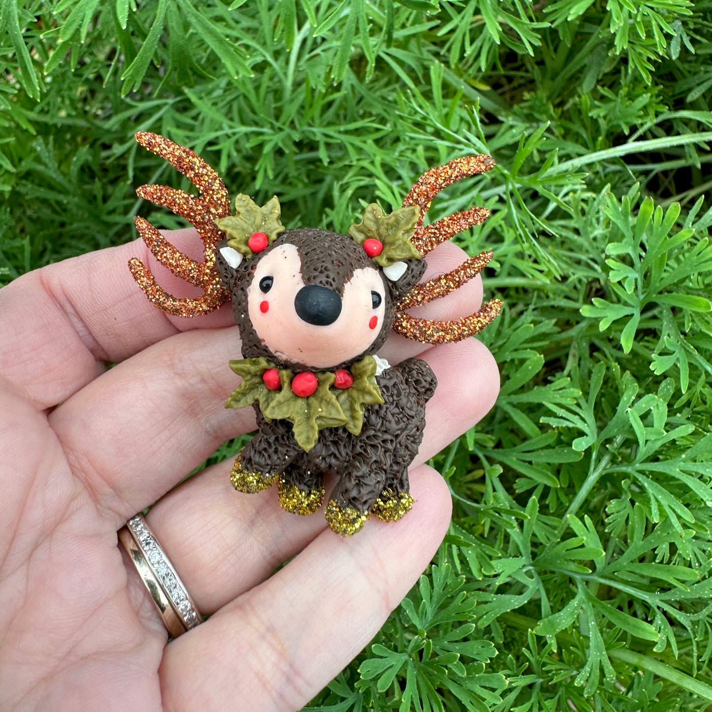 Custom Reindeer Clay Bow
