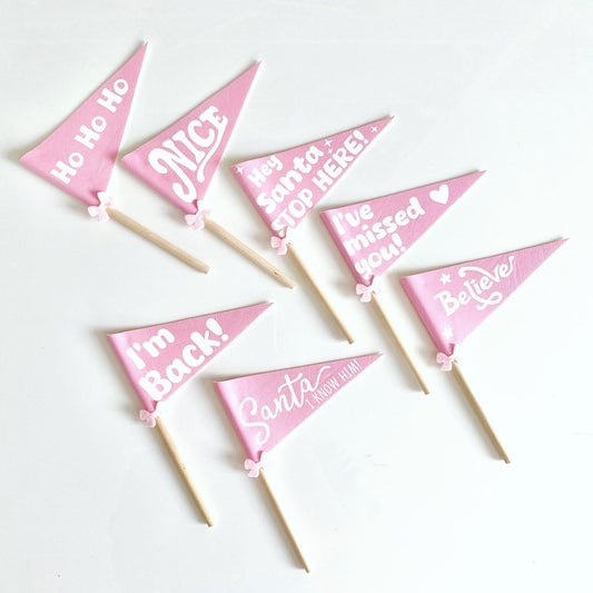Naughty Elf Flags (Pink designs)