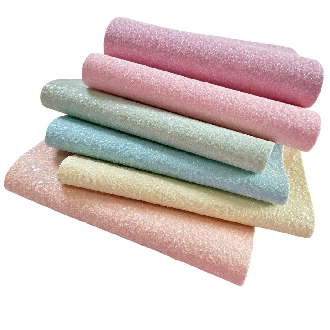 Pastel Unicorn Crystal Glitter Set (6 bows)
