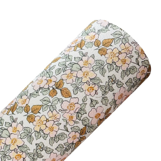 Pink & Gold Floral Muse Leatherette