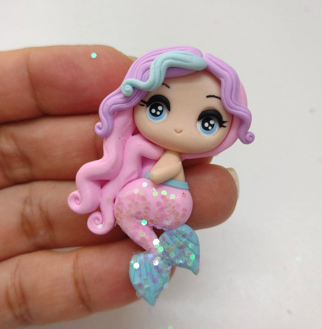 Custom Mermaid Clay Bow