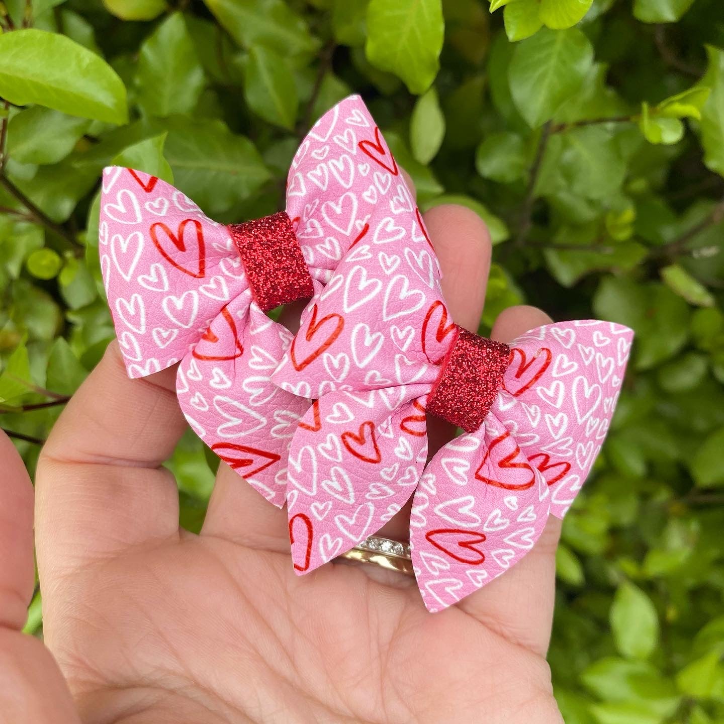 Heart Mini Sailor Bows