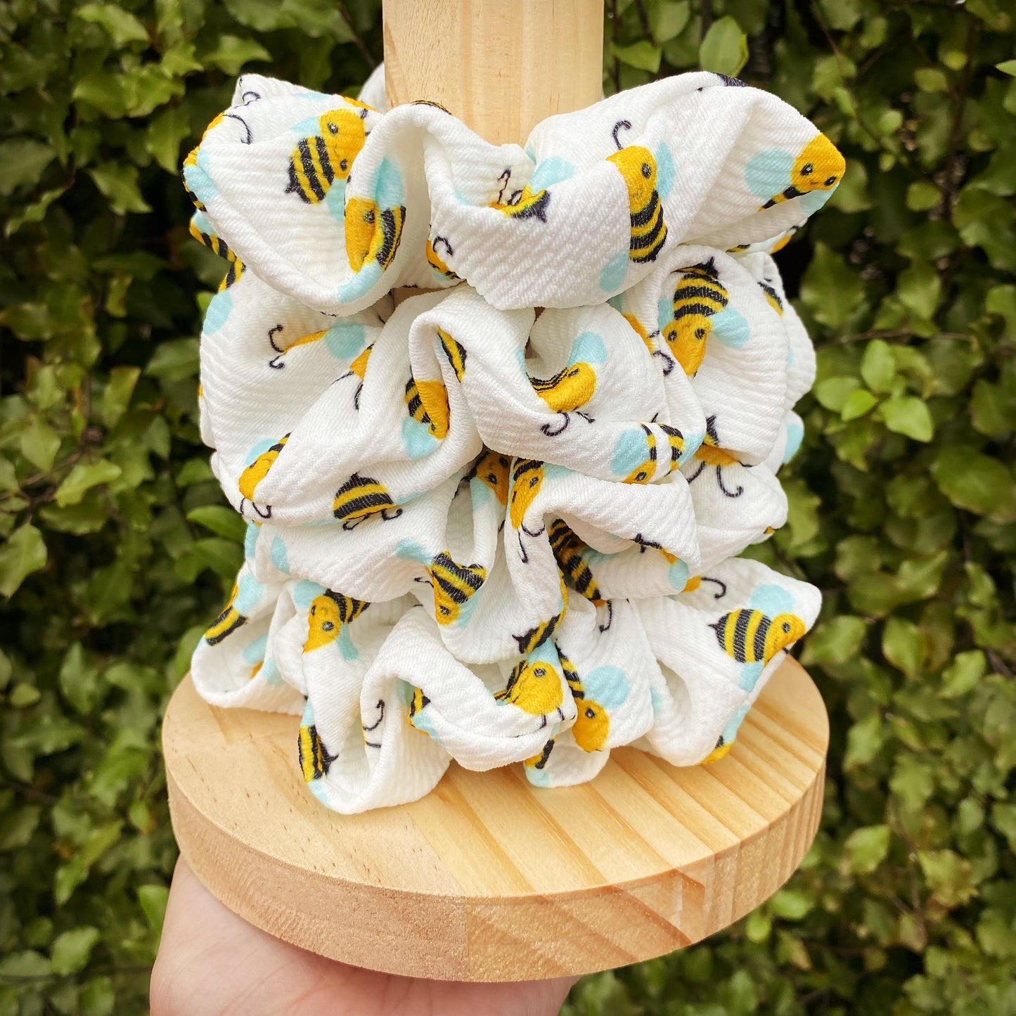 Bee Happy Liverpool Scrunchie