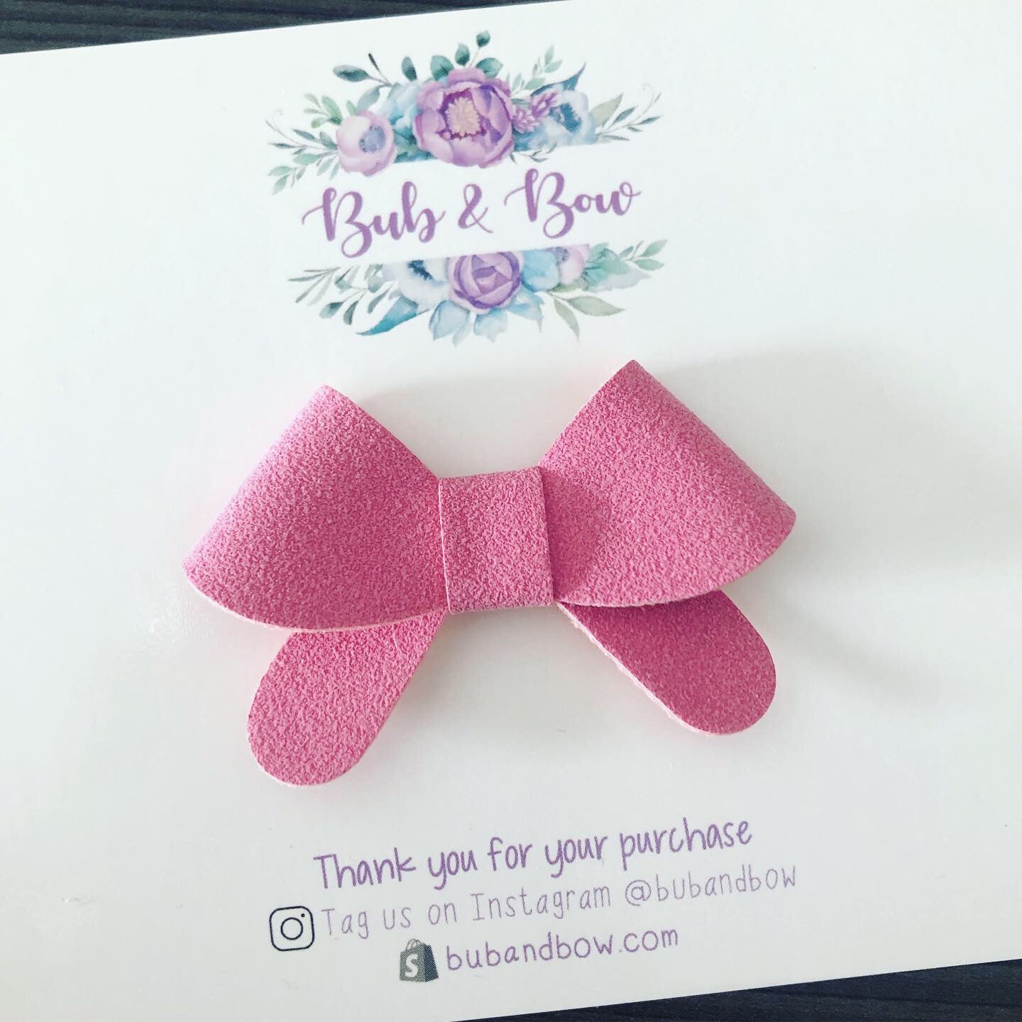 ‘Milla' Suede Bow