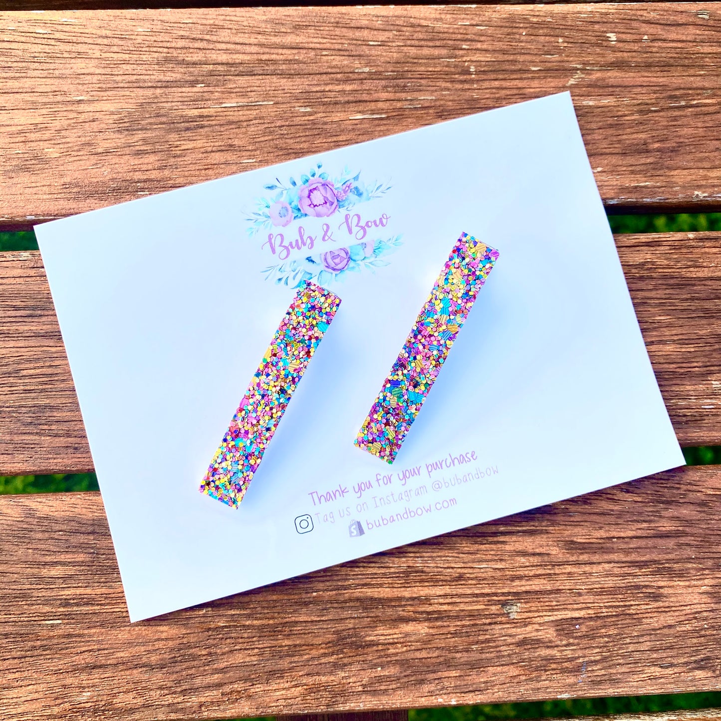 Celebration Glitter Bar Clip
