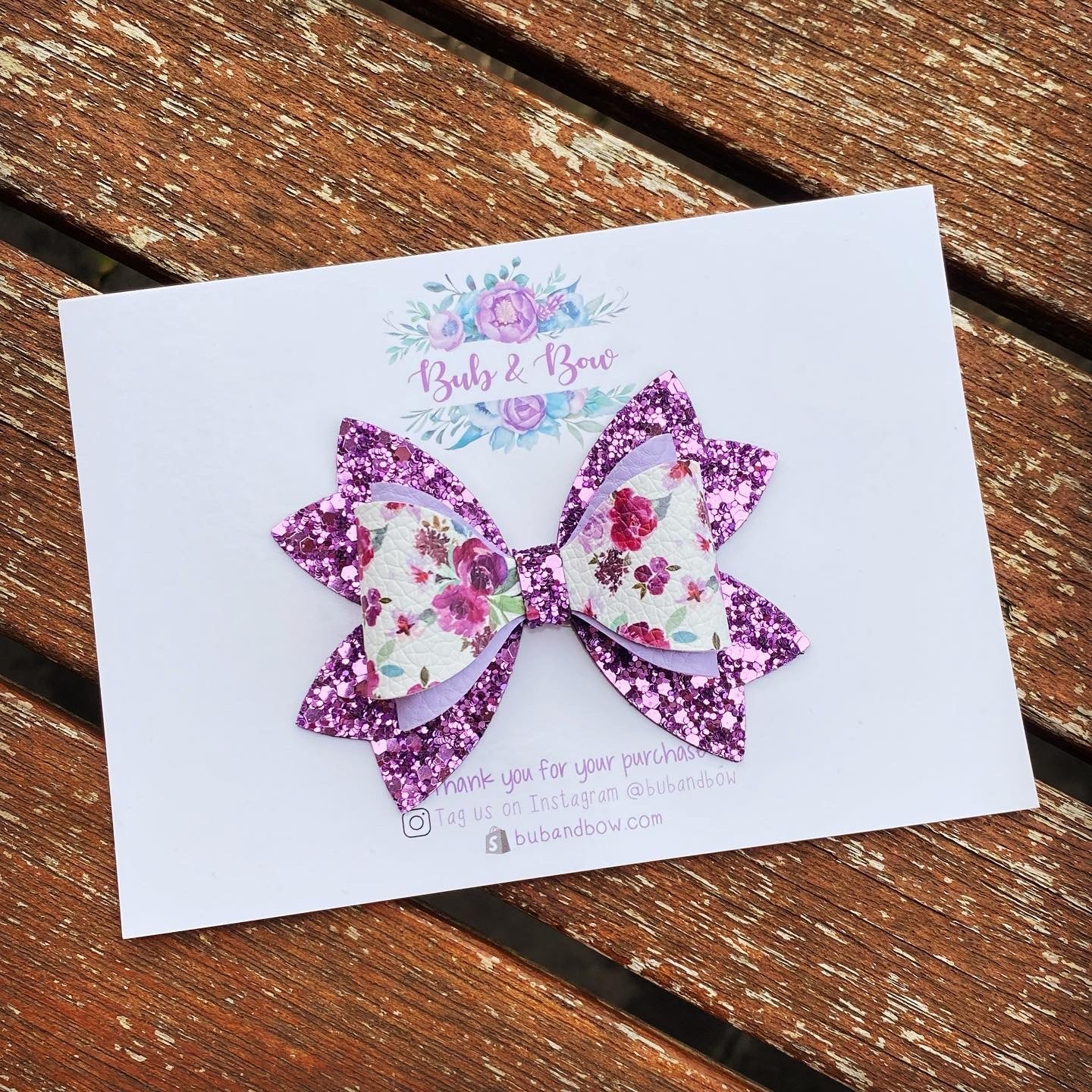 Demi Floral ‘Mia’ bow