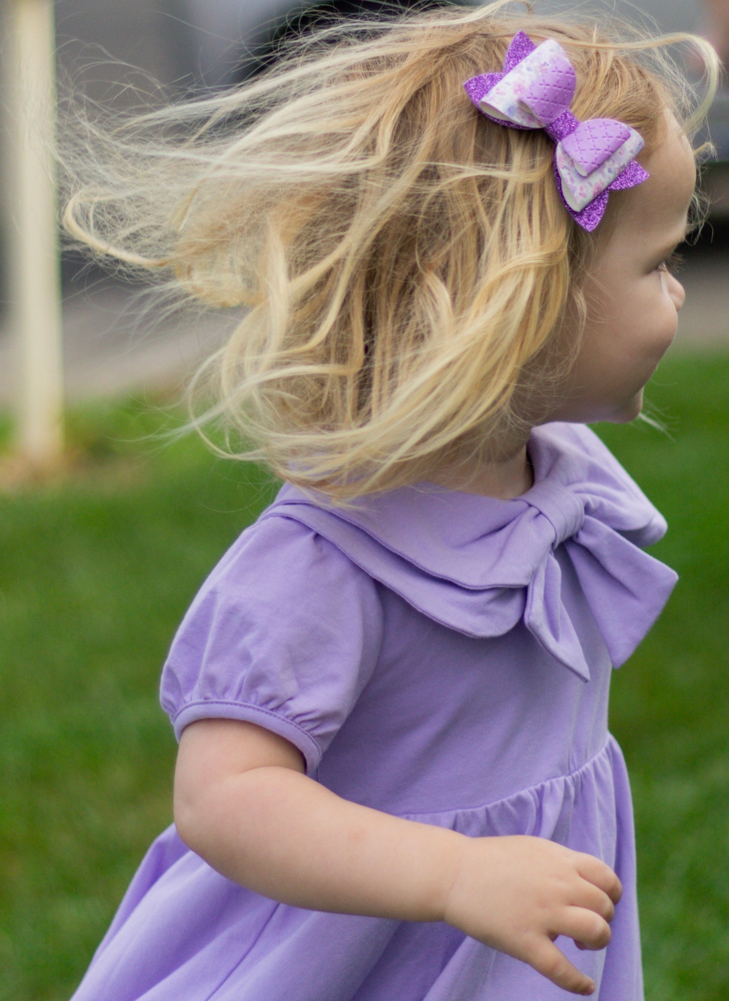 Purple Imogen Bow