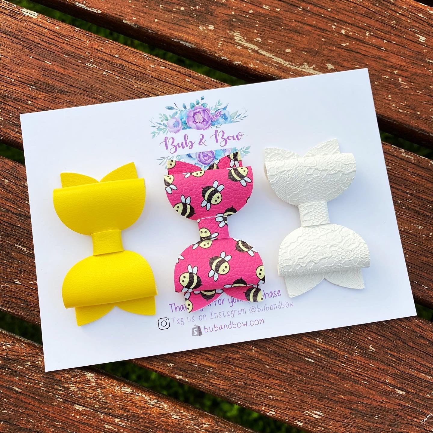 Buzzy Bee Mini Beauty bow set
