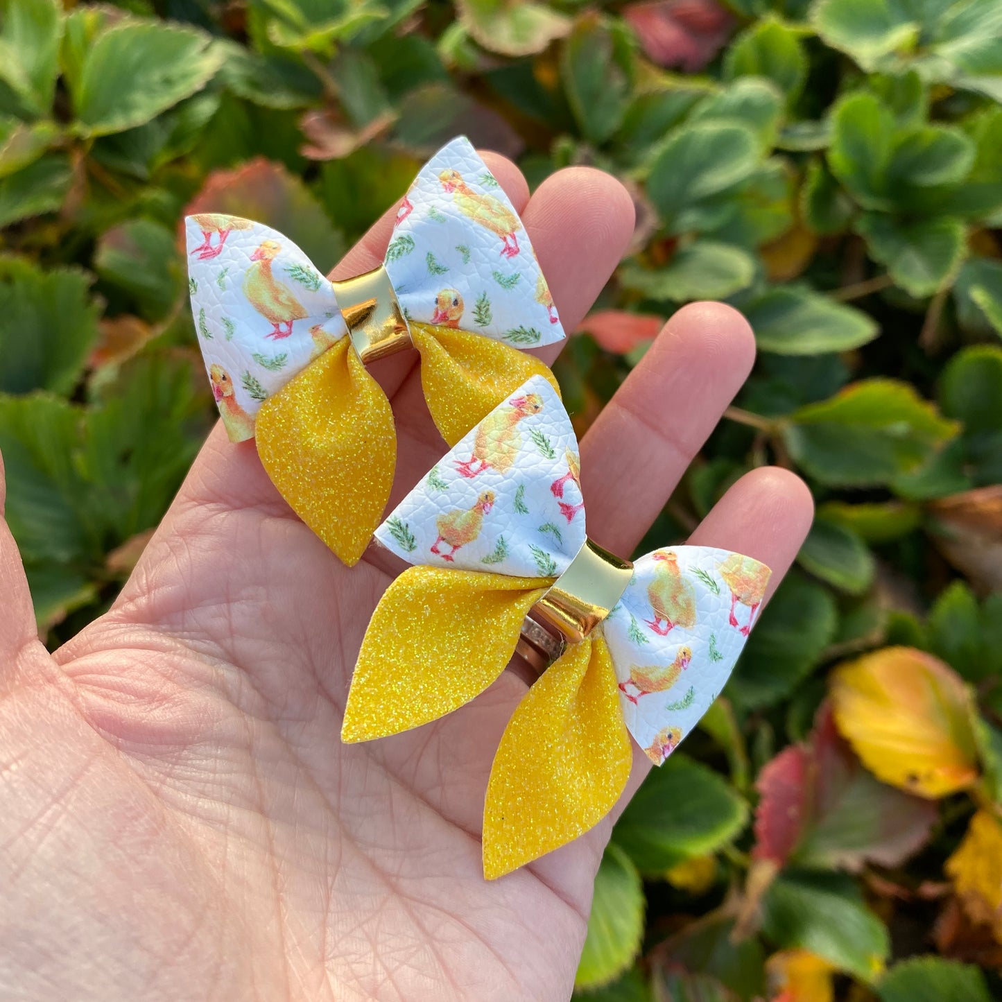 Duck Mini Sailor Piggy Bows