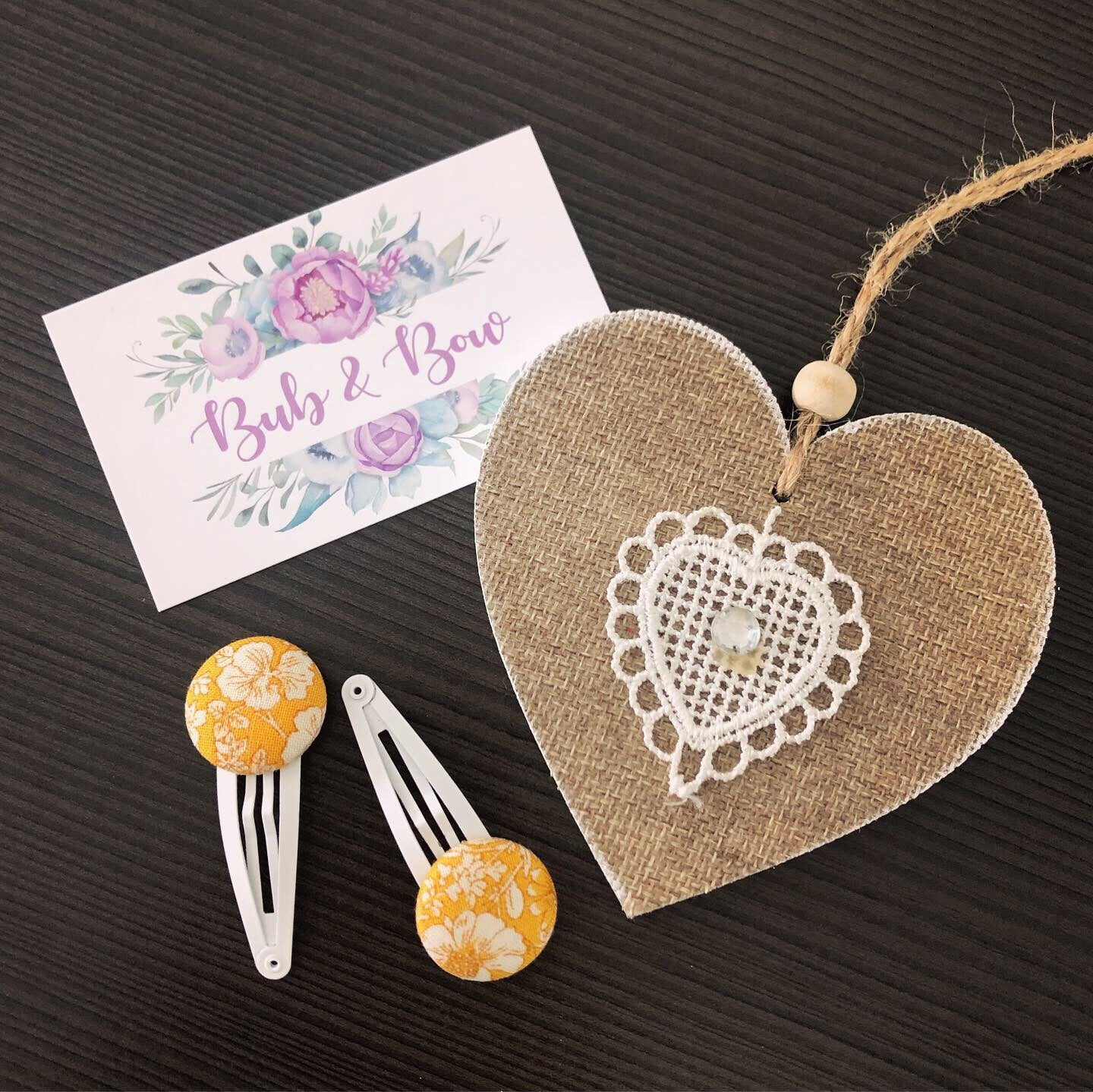 Liberty London Fabric Button Snap Clip