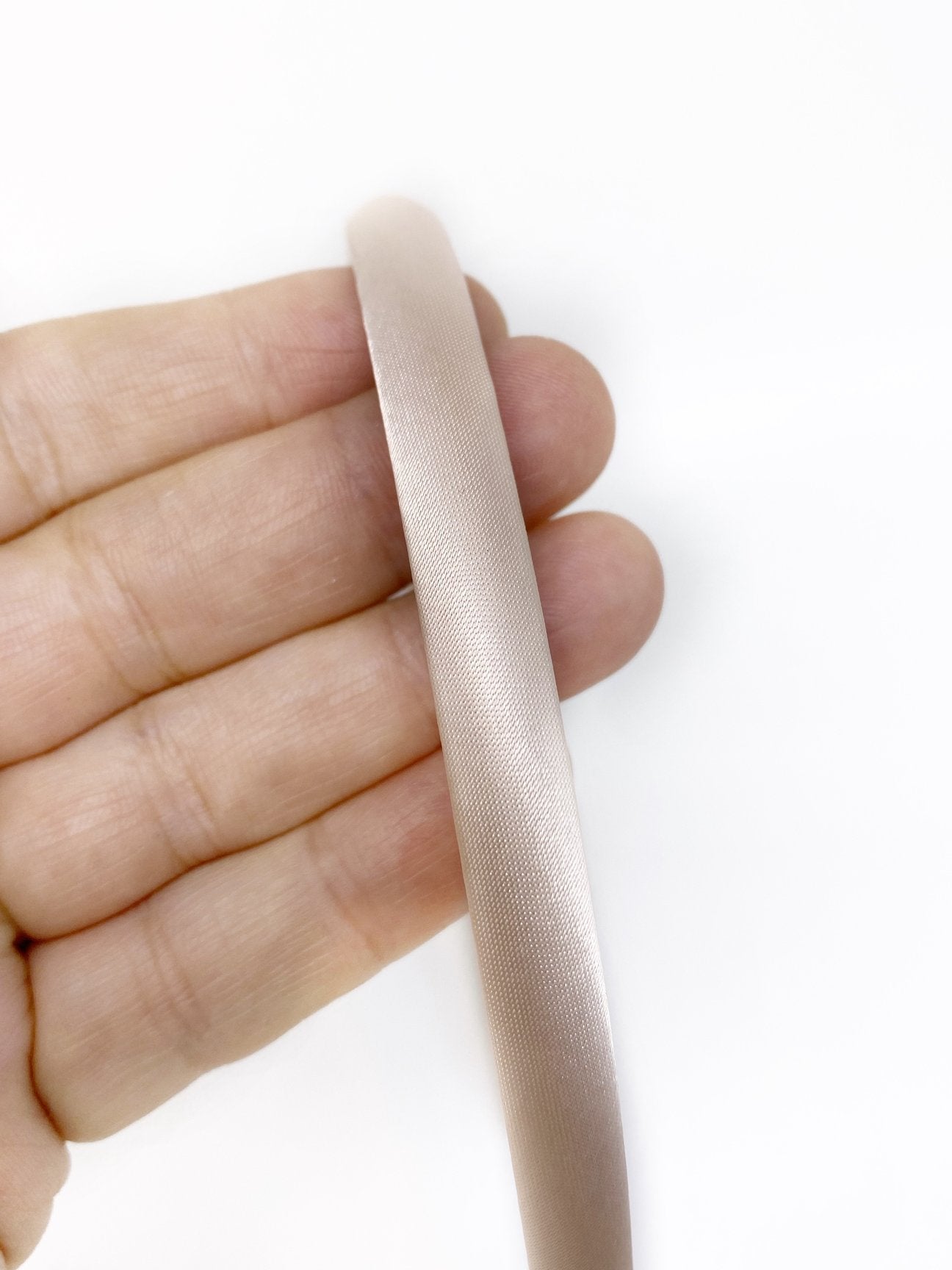 Peach Daisy Satin Headband