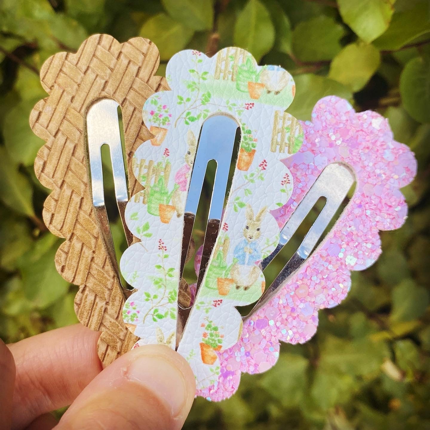 Beatrix Potter Scalloped Snap Clip Set