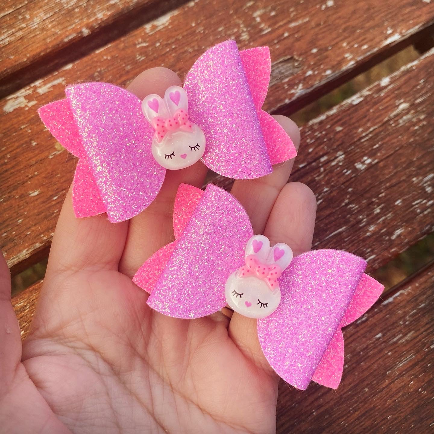 Sweet Bunny Mini Beauty bows (each)