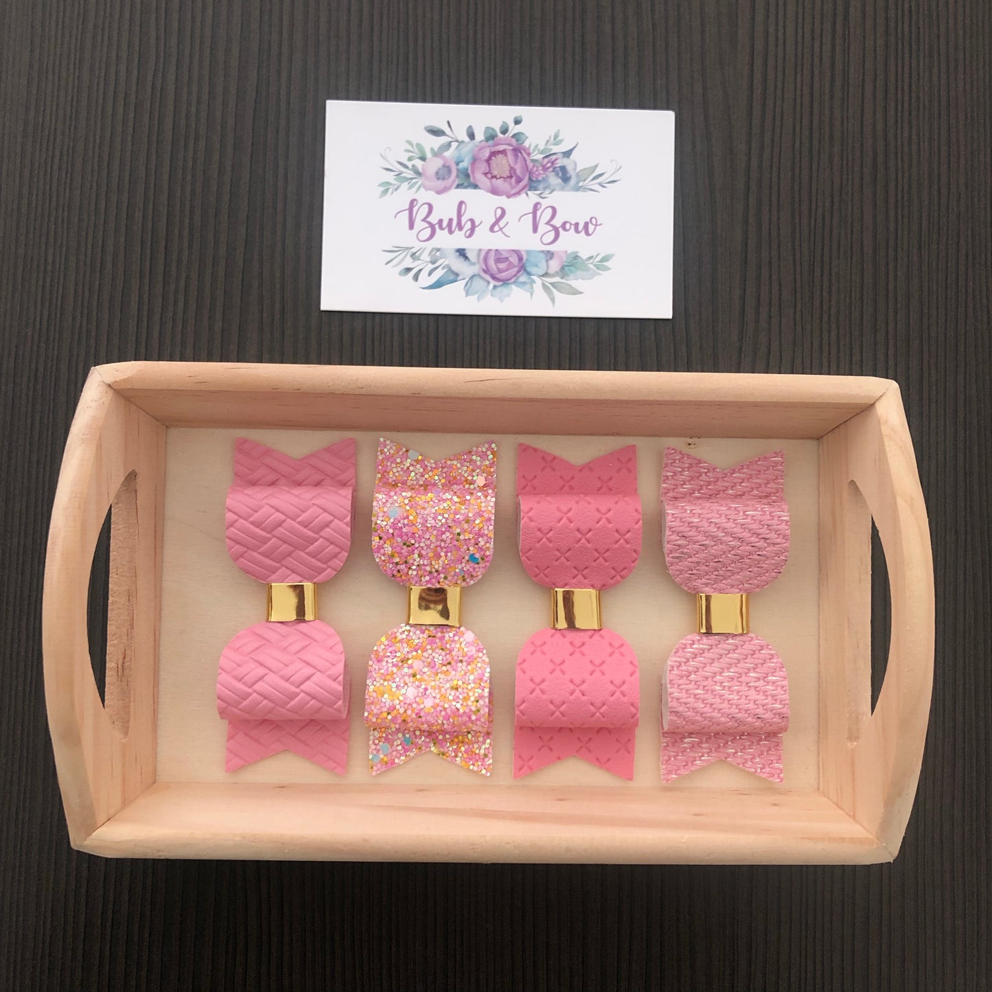 ‘Jenni’ Bow Set (Pinks)
