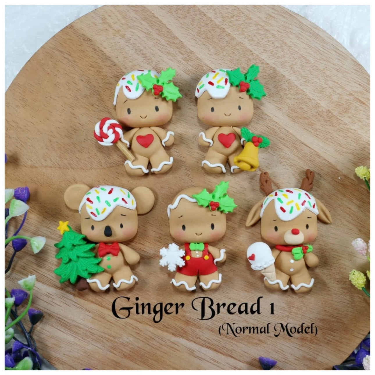 Custom Gingerbread (Candy) Clay Bow