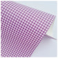 Purple Gingham Litchi Leather
