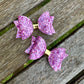 Baby Dolly Glitter Bows// Lilac Holographic