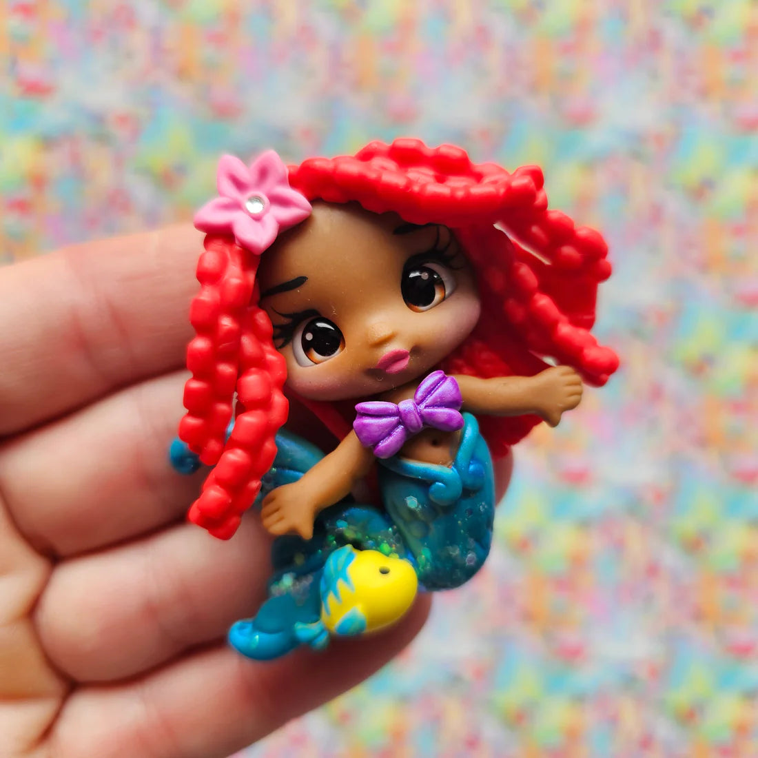 Custom Mermaid Clay Bow