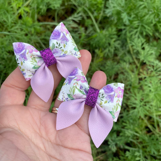 Lilac Dreams Mini Sailor Bows