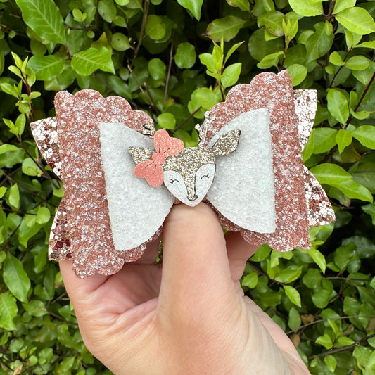 Reindeer Embellished Bow