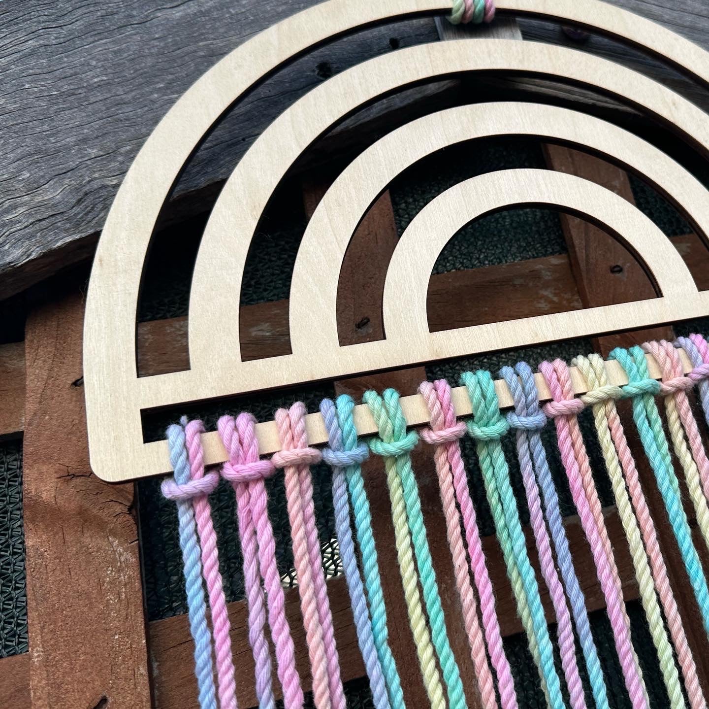 Pastel Rainbow Bloom/ Bow Hanger