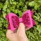 Pink Sparkle Reversed Imogen Bow