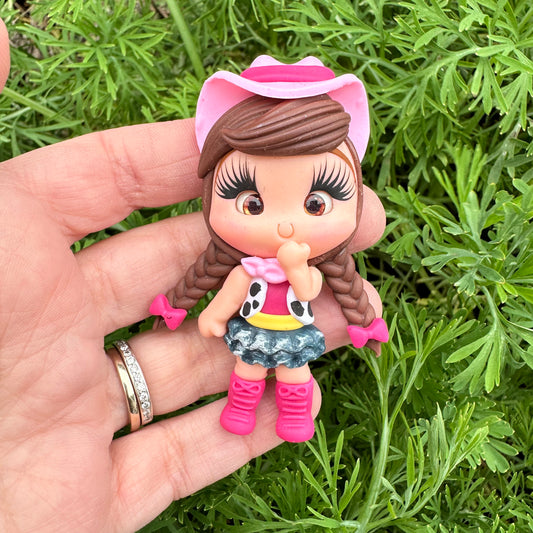 Custom Cow Girl Clay Bow