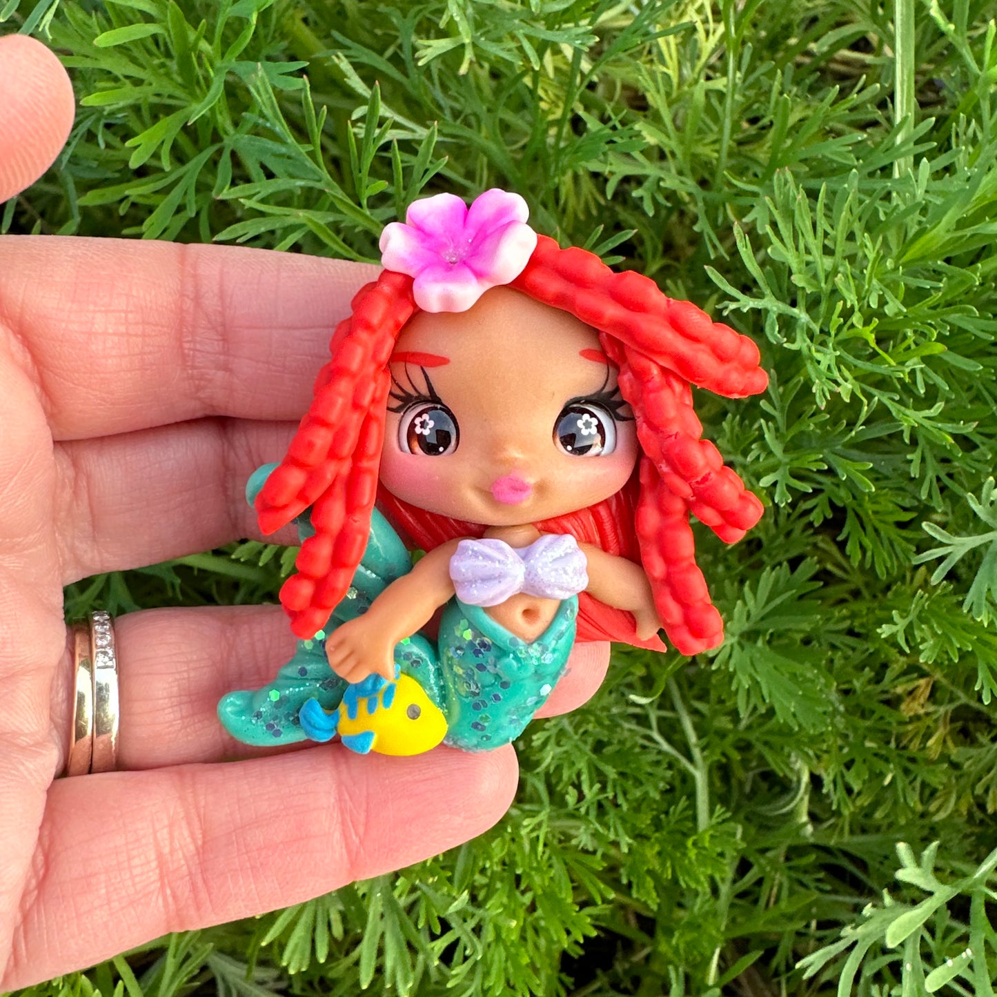 Custom Mermaid Clay Bow
