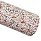 Autumn Floral Shimmer Suede