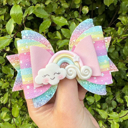 Pastel Rainbow Maria Clay Bow