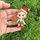 Custom Christmas Girl Clay Bow