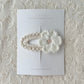 Flower Crochet Clip// Oatmill