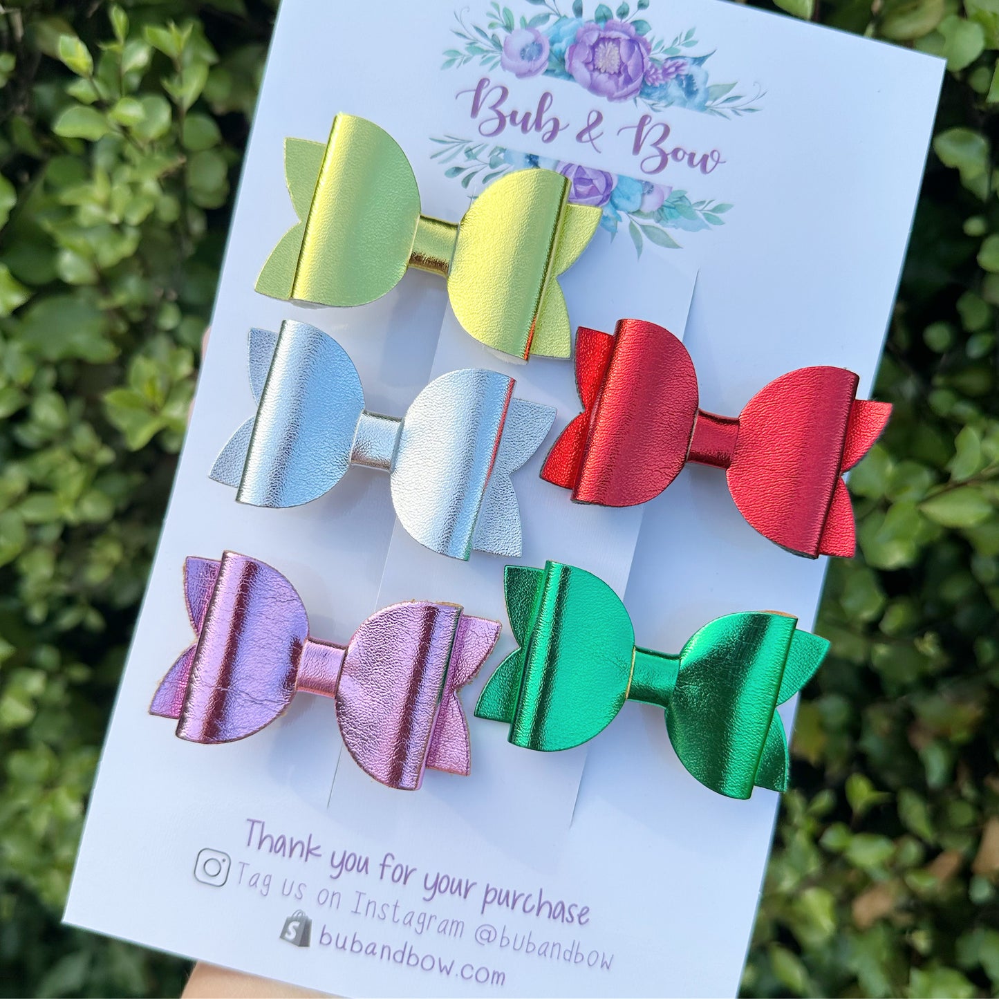 Metallic Mini Beauty Bow Set