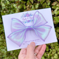 Purple Holo Organza Ribbon Bow
