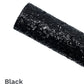 Baby Dolly Bows// Black Classic Glitter