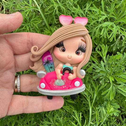 Custom Surfer Girl Clay Bow