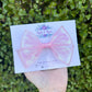Pink Holo Organza Ribbon Bow