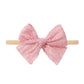 Lace Bow on Nylon Headband