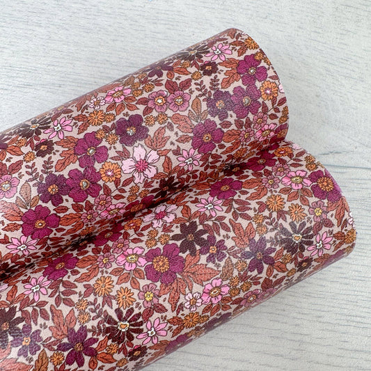 Ditsy Plum Autumn Floral
