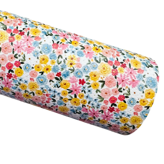 Ditsy Spring Floral Leatherette