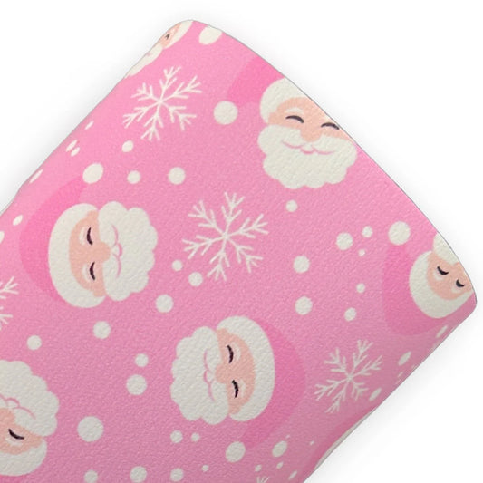 Pink Santa Snowflakes